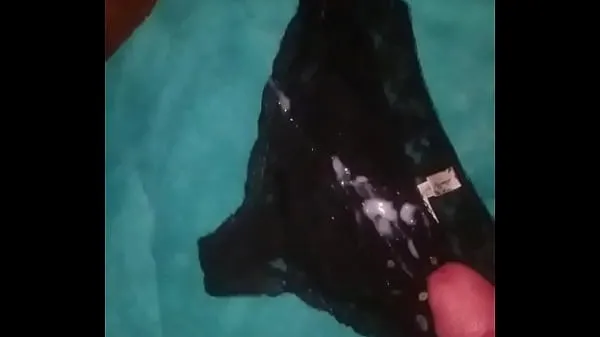 Show Cum on panties solo cum soaked black panties new Clips