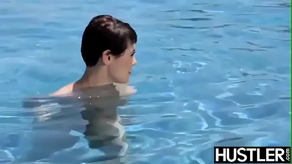 Show Pixie cum shot after poolside drilling new Clips