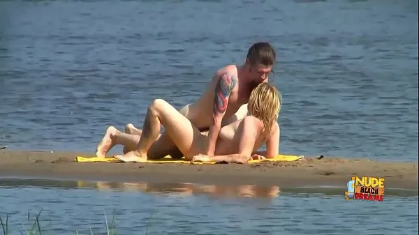 Show Video compilation in which cute y. are taking the sun baths totally naked and taking part in orgies on the beach from new Clips