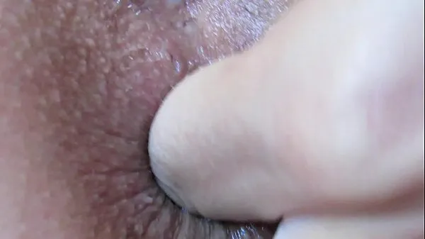 Vis Extreme close up anal play and fingering asshole nye klip