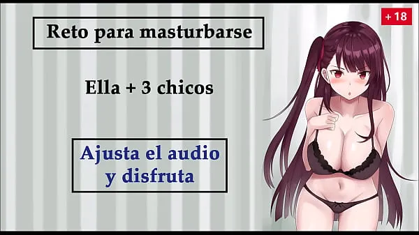 Hiển thị JOI instrucciones para masturbarse, una mujer y tres hombres, tu serás uno de ellos Clip mới