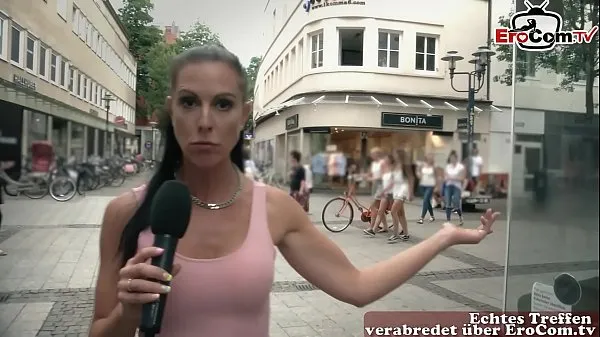 Pokaż German milf pick up guy at street casting for fuck nowe klipy