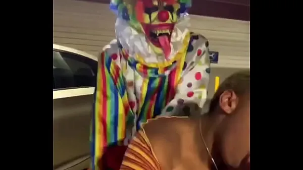 Show Gibby The Clown fucks ebony in parking garage new Clips