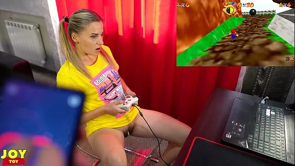 Toon Letsplay Retro Game With Remote Vibrator in My Pussy - OrgasMario By Letty Black nieuwe clips