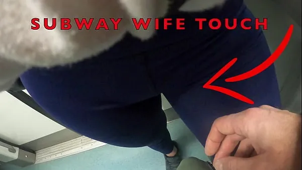 Vis My Wife Let Older Unknown Man to Touch her Pussy Lips Over her Spandex Leggings in Subway nye klipp