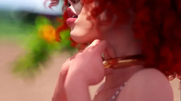 Tunjukkan Futanari - Beautiful Shemale fucks horny girl, 3D Animated Klip baharu