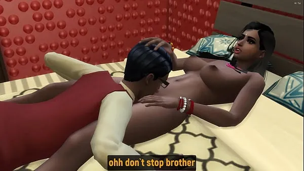Indian virgin stepbrother found his stepsister naked in bed taking a nap and he never saw pussy and came near her and fucked her - Indian teen sex개의 새 클립 표시