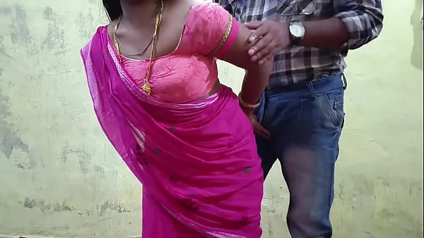 Show Sister-in-law looks amazing wearing pink saree, today I will not leave sister-in-law, I will keep her pussy torn new Clips