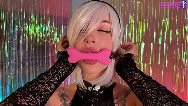 Mostrar 2B Gag Bondage Tentáculo Foda novos clipes