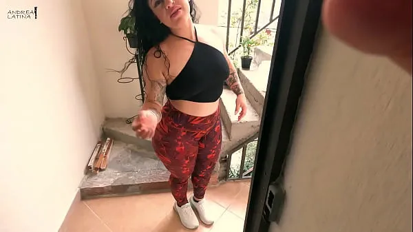 Show I fuck my horny neighbor when she is going to water her plants new Clips