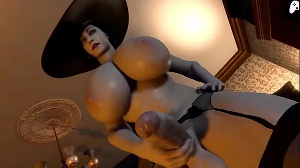 Show 4K) Lady Dimitrescu futa gets her big cock sucked by horny futanari girl and cum inside her|3D Hentai P2 new Clips