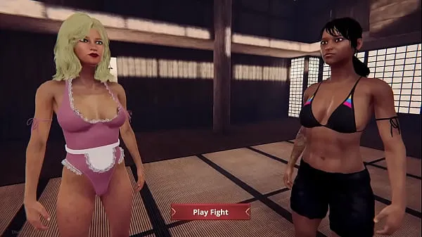 Mostrar Dela y Faye teniendo una pelea de gatas en el dojo nuevos clips