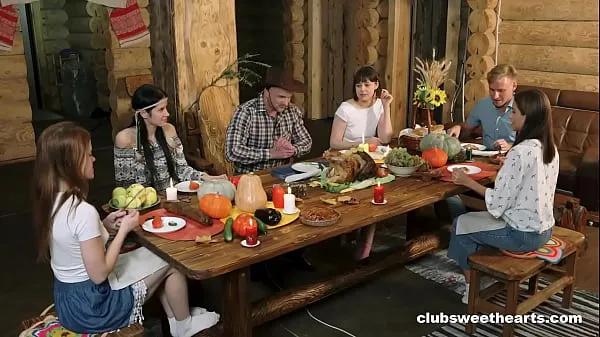 Show Thanksgiving Dinner turns into Fucking Fiesta by ClubSweethearts new Clips