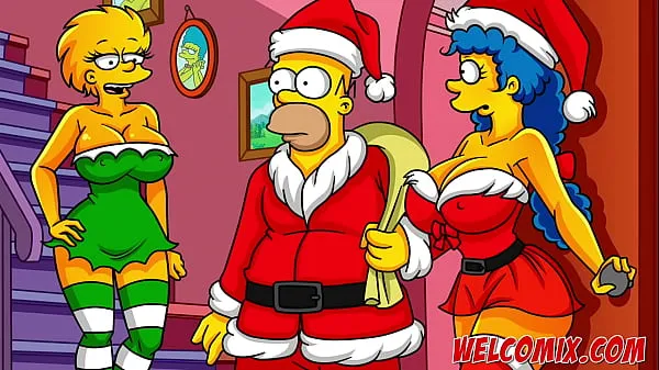 Show Christmas Present! Giving his wife as a gift to beggars! The Simptoons, Simpsons Hentai new Clips